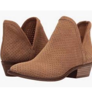 Lucky brand brown suede ankle boots size 8